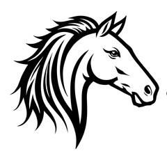 Vector illustration of of horse head 