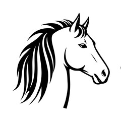 Vector illustration of of horse head 