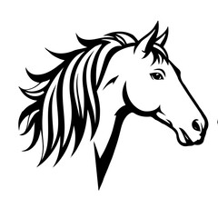 Vector illustration of of horse head 