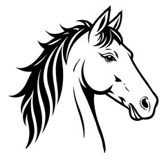 Vector illustration of of horse head 