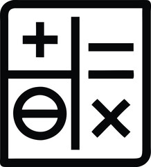 Obraz premium Abstract calculator icon