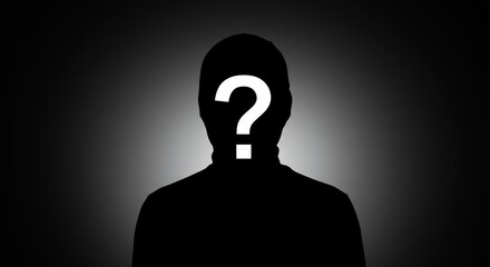 Anonymous Figure in Shadowy Spotlight