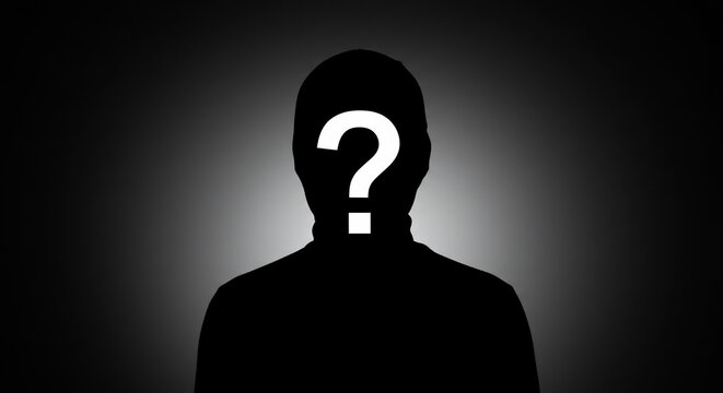 Anonymous Figure in Shadowy Spotlight - Powered by Adobe