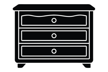 drawer chest vector icon