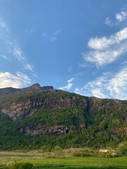 Fototapeta premium mountain landscape with blue sky