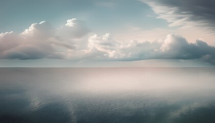 Obraz premium calm gray sky art muted gentle colors