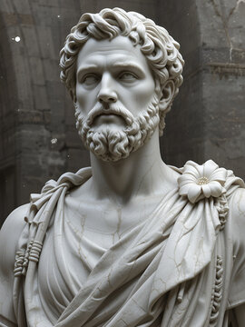 Marble roman statue: Cicero Cicerone