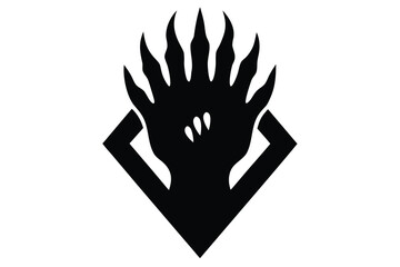 Obraz premium monster hand vector icon