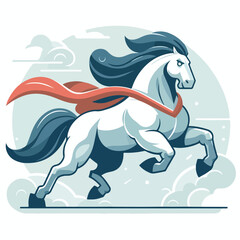 A gallant and mighty horse