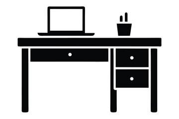 office desk vector icon