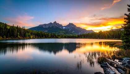 Obraz premium lake in the mountains