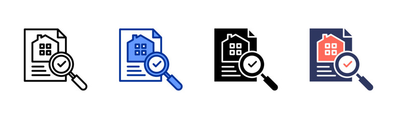 Valuation icon sheet multiple style collection