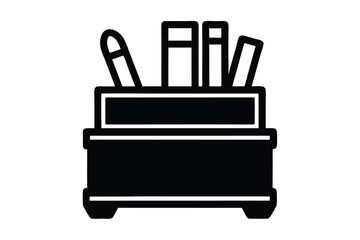 stationery rack vector icon