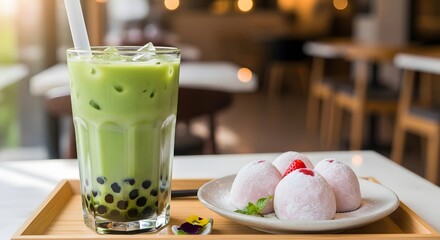 Inspired by Japanese simplicity, this setup blends tradition with modern indulgence. A peaceful tea moment featuring nature and balance.