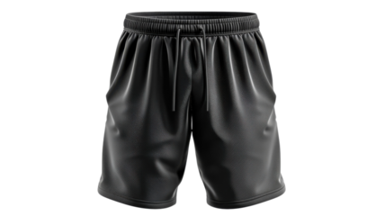 A pair of black sport shorts