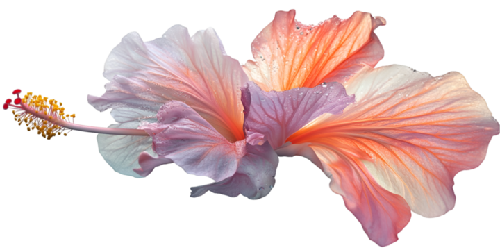 Hibiscus Flower in Bloom Isolated