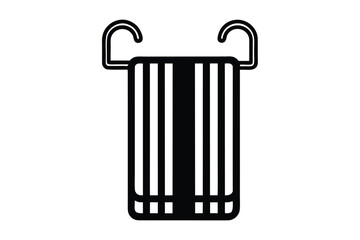 towel rack vector icon