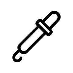 Simple Outline Style Medicine Dropper Tool Icon Medical Laboratory Equipment