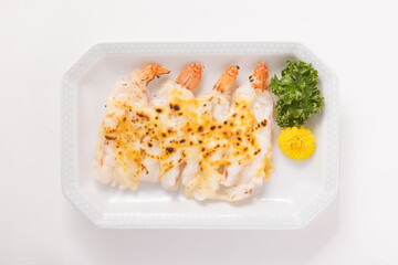 赤エビ　チーズ焼き