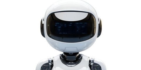 Humanoid Service Robot with Display Panel