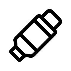 Outline Simple Flash Drive Minimalistic Illustration Technology Device Icon
