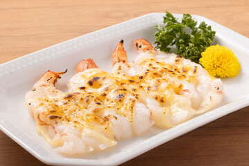 赤エビ　チーズ焼き