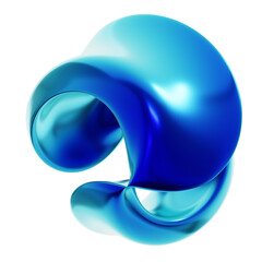 Abstract 3d rendering shape