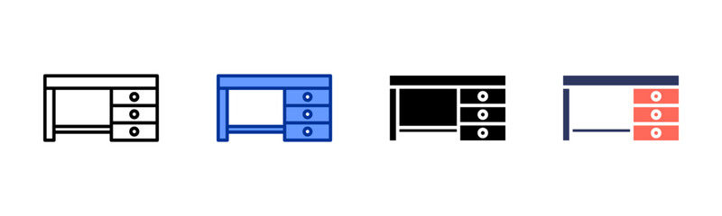 Table icon sheet multiple style collection