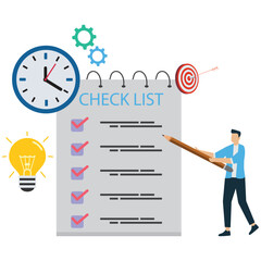 Project checklist Illustration
