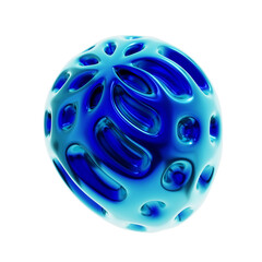 Abstract 3d rendering shape