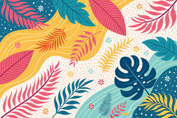 Colorful Abstract Pattern Background Illustration – Vibrant Modern Art Texture, Geometric Shapes, Dynamic Digital Design for Creative Projects and Visual Design Use

