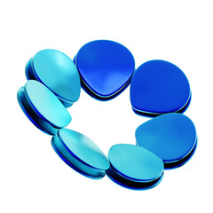 Abstract 3d rendering shape