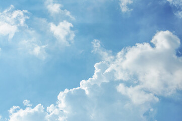 blue sky with clouds