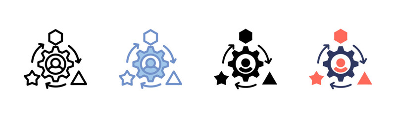 Adaptation icon sheet multiple style collection