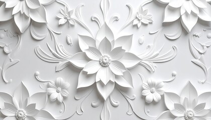 white flower background