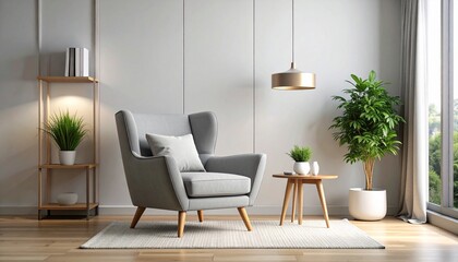 modern living room with modern furniture