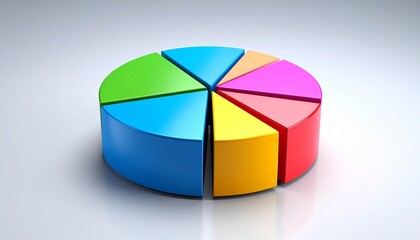 Obraz premium colorful pie chart