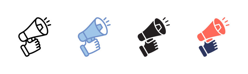 Advocacy icon sheet multiple style collection