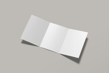 A5 Trifold Blank Mockup