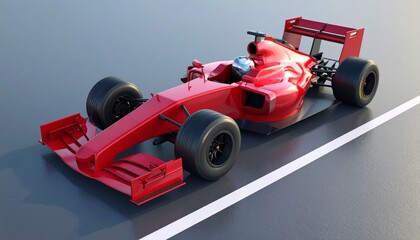 Fototapeta premium red racing car