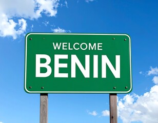 Welcome sign for Benin