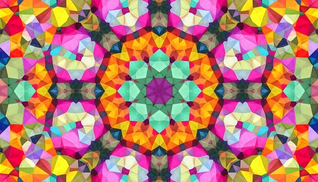 Vibrant, geometric pattern