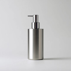 Obraz premium Modern minimalist cosmetic dispenser bottle with clean design and sleek shape - generative ai