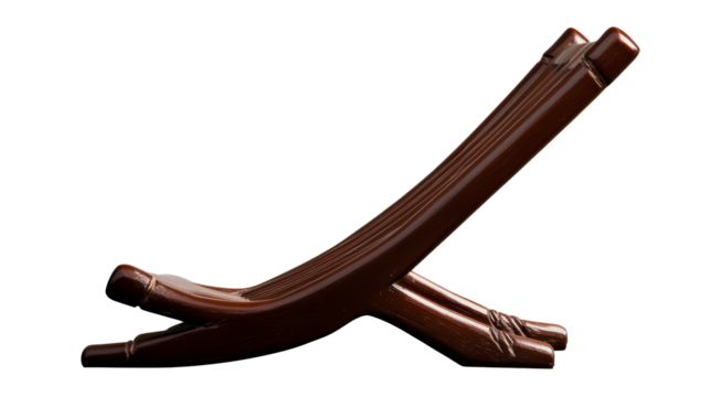 Elegant wooden book stand on a transparent background - Powered by Adobe