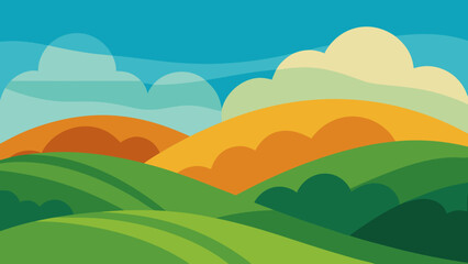 landscape with mountains