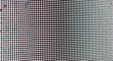 Led screen texture dots display light background.TV pixel pattern screen and videowall. Dot RGB TV background.