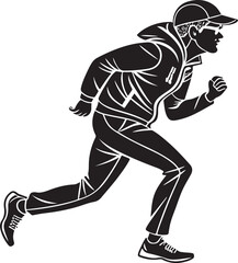 vector silhouette of a man