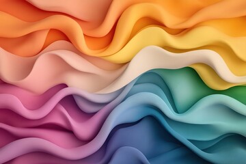 Obraz premium Multicolored abstract paint flow background with vibrant rainbow tones