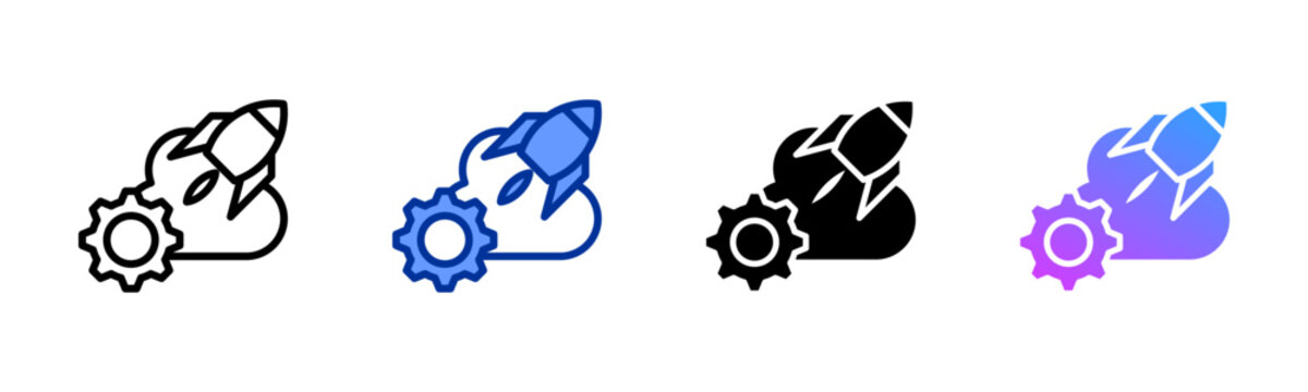 Deployment icon sheet multiple style collection