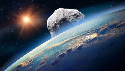 world asteroid day space awareness vector design